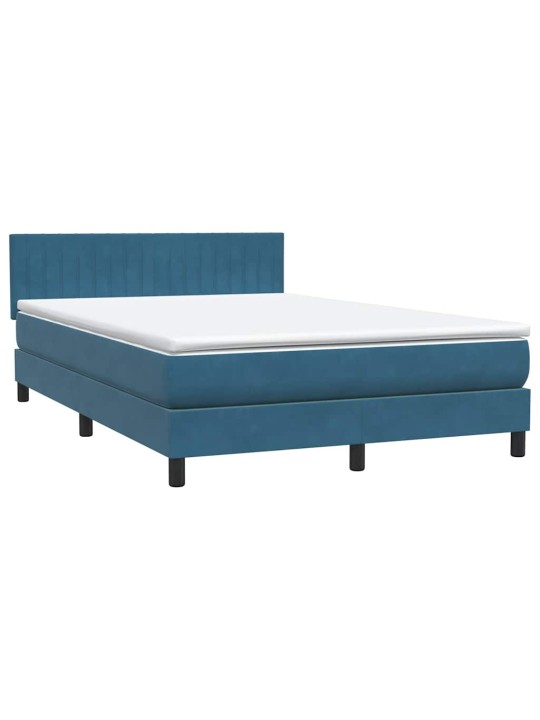 BOX VEDRUVOODI MADRATSIGA TUMESININE 140X220 CM SAMET