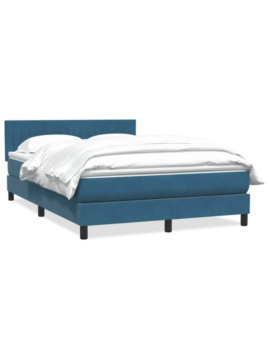 BOX VEDRUVOODI MADRATSIGA TUMESININE 140X220 CM SAMET