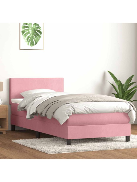 BOX VEDRUVOODI MADRATSIGA ROOSA 100X220 CM SAMET