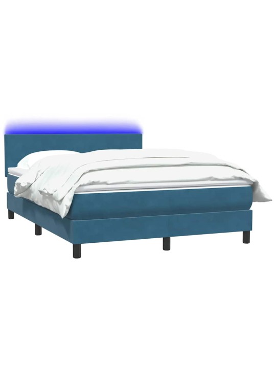 BOX VEDRUVOODI MADRATSIGA TUMESININE 140X220 CM SAMET