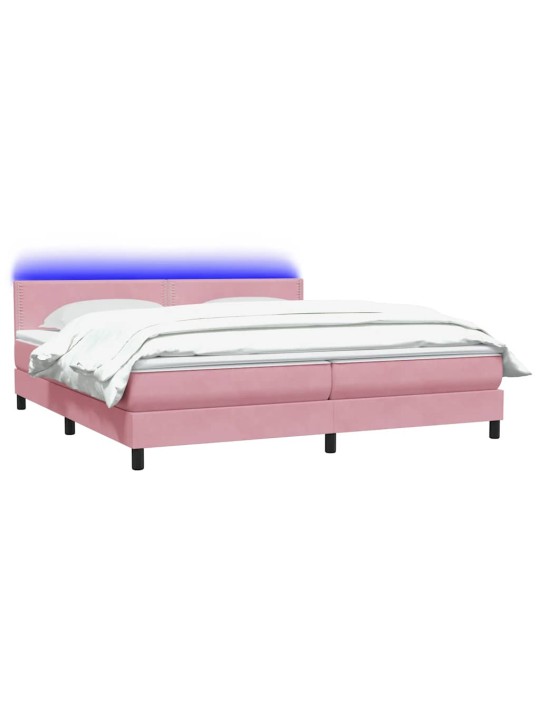BOX VEDRUVOODI MADRATSIGA ROOSA 200X210 CM SAMET