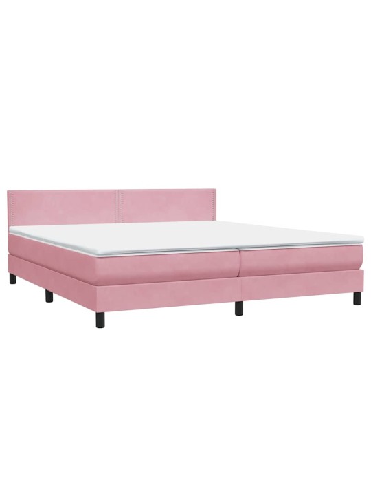 BOX VEDRUVOODI MADRATSIGA ROOSA 200X210 CM SAMET