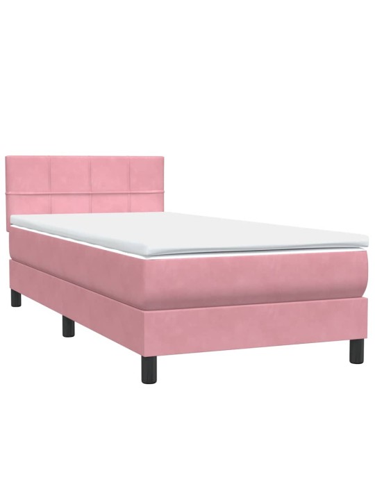 BOX VEDRUVOODI MADRATSIGA ROOSA 100X220 CM SAMET