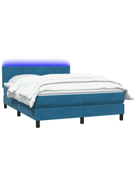 BOX VEDRUVOODI MADRATSIGA TUMESININE 140X220 CM SAMET