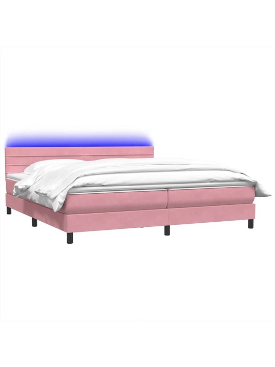 BOX VEDRUVOODI MADRATSIGA ROOSA 200X210 CM SAMET