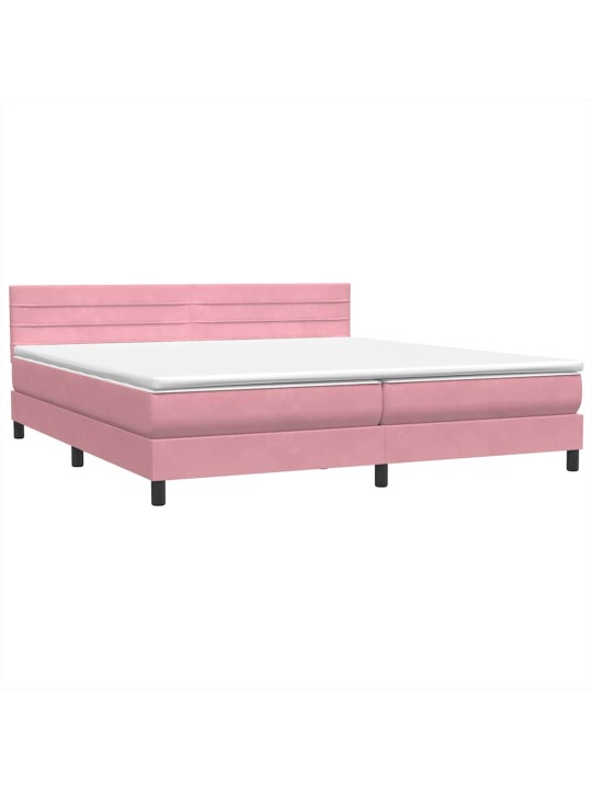 BOX VEDRUVOODI MADRATSIGA ROOSA 200X210 CM SAMET
