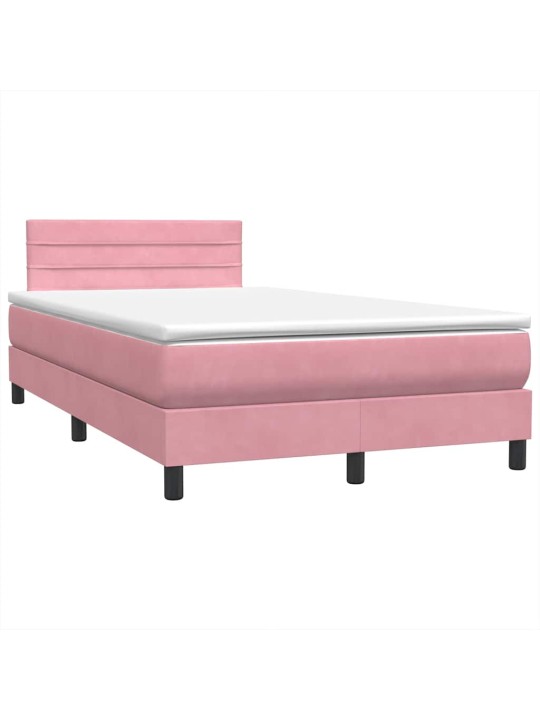 BOX VEDRUVOODI MADRATSIGA ROOSA 120X220 CM SAMET