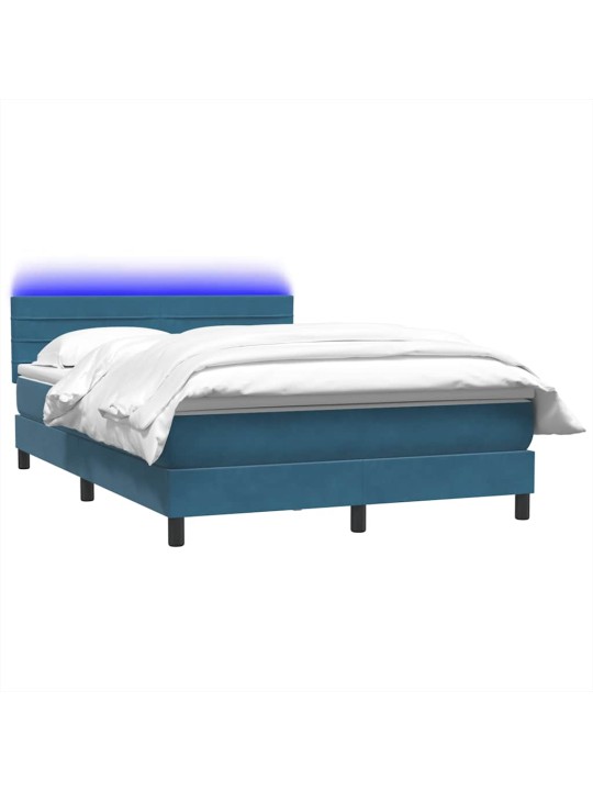BOX VEDRUVOODI MADRATSIGA TUMESININE 140X220 CM SAMET