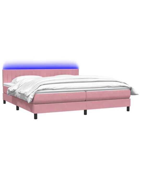 BOX VEDRUVOODI MADRATSIGA ROOSA 200X210 CM SAMET