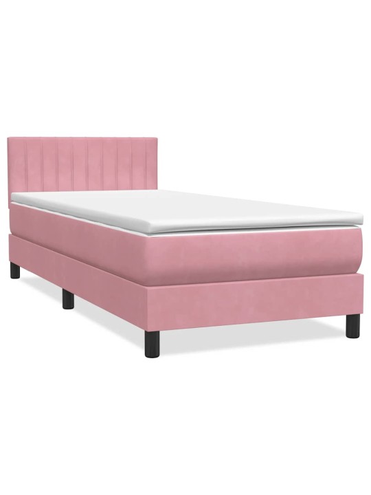 BOX VEDRUVOODI MADRATSIGA ROOSA 100X220 CM SAMET