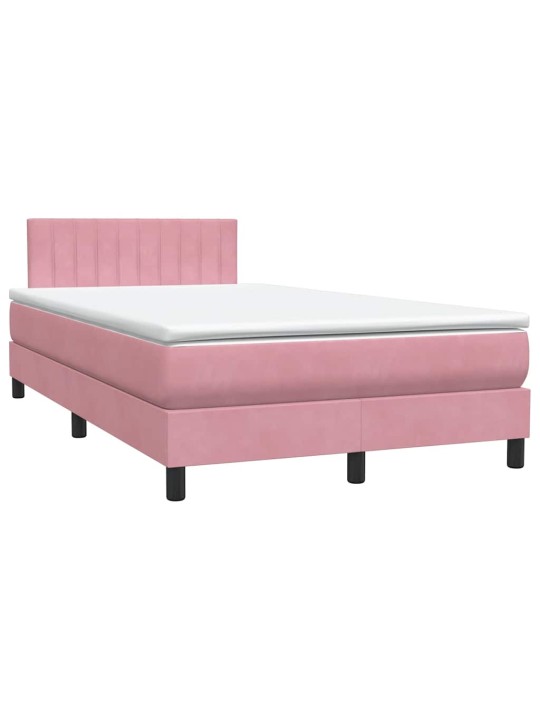 BOX VEDRUVOODI MADRATSIGA ROOSA 120X220 CM SAMET