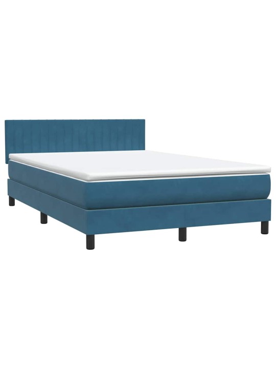 BOX VEDRUVOODI MADRATSIGA TUMESININE 140X220 CM SAMET