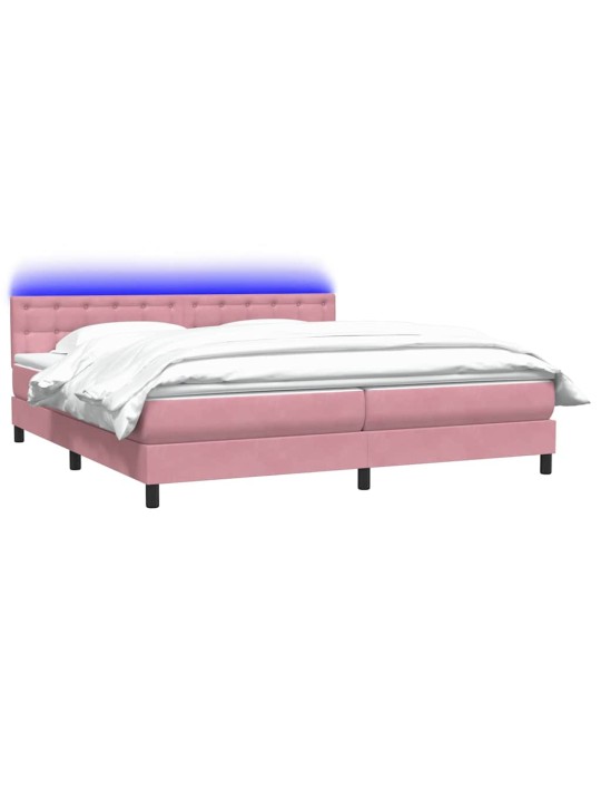 BOX VEDRUVOODI MADRATSIGA ROOSA 200X210 CM SAMET