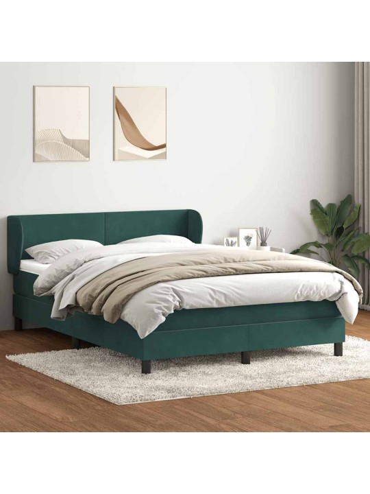 KONTINENTAALVOODI MADRATSIGA, TUMEROHELINE, 140X210 CM, SAMET