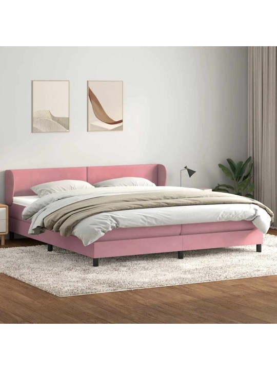BOX VEDRUVOODI MADRATSITEGA ROOSA 200X210 CM SAMET