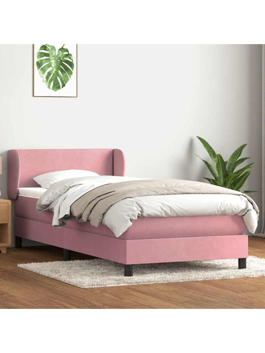 BOX VEDRUVOODI MADRATSIGA ROOSA 100X220 CM SAMET