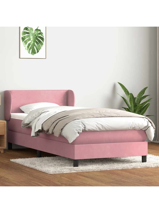 BOX VEDRUVOODI MADRATSIGA ROOSA 100X220 CM SAMET