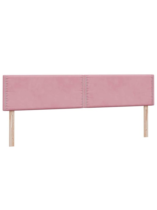 KONTINENTAALVOODI MADRATSITEGA, ROOSA, 180X220 CM, SAMET