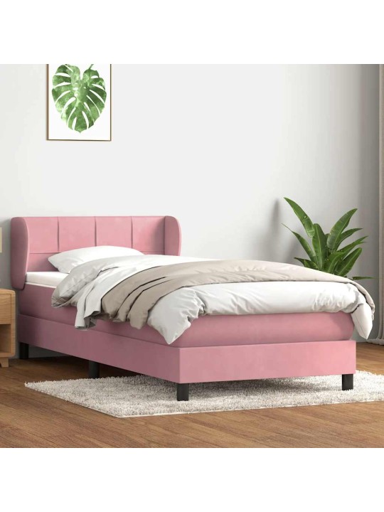 BOX VEDRUVOODI MADRATSIGA ROOSA 100X220 CM SAMET