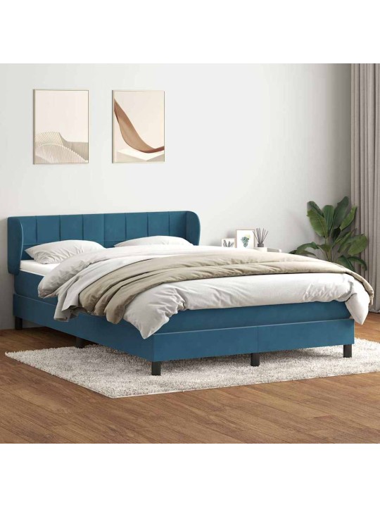 BOX VEDRUVOODI MADRATSIGA TUMESININE 140X220 CM SAMET