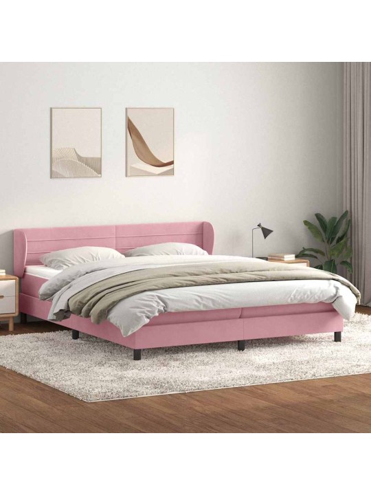 BOX VEDRUVOODI MADRATSITEGA ROOSA 200X210 CM SAMET