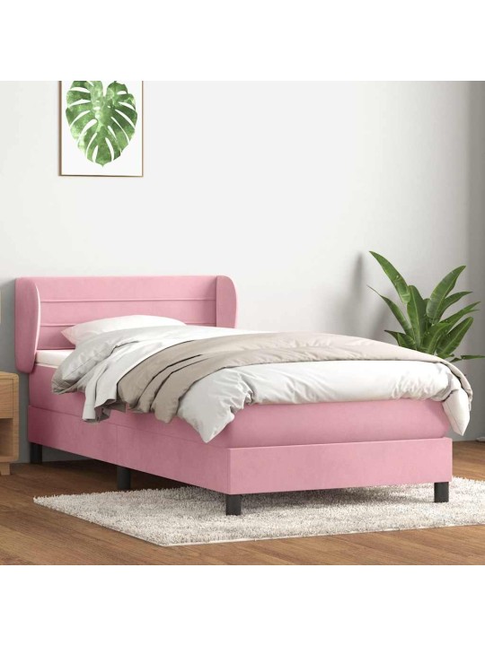 BOX VEDRUVOODI MADRATSIGA ROOSA 100X220 CM SAMET