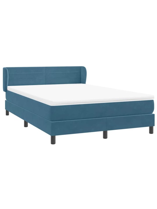 BOX VEDRUVOODI MADRATSIGA TUMESININE 140X220 CM SAMET