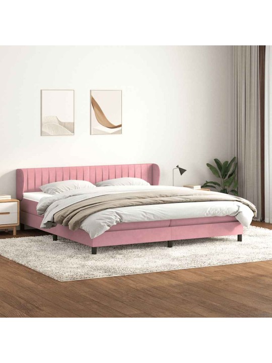 BOX VEDRUVOODI MADRATSITEGA ROOSA 200X210 CM SAMET