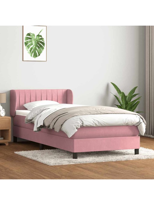 BOX VEDRUVOODI MADRATSIGA ROOSA 100X220 CM SAMET