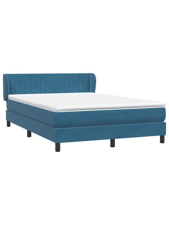 BOX VEDRUVOODI MADRATSIGA TUMESININE 140X220 CM SAMET