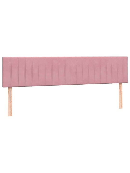 KONTINENTAALVOODI MADRATSITEGA, ROOSA, 180X220 CM, SAMET