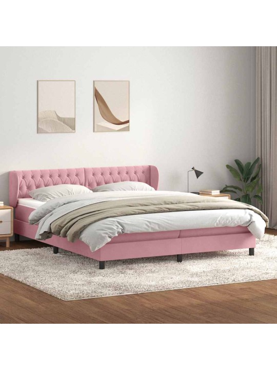 BOX VEDRUVOODI MADRATSITEGA ROOSA 200X210 CM SAMET