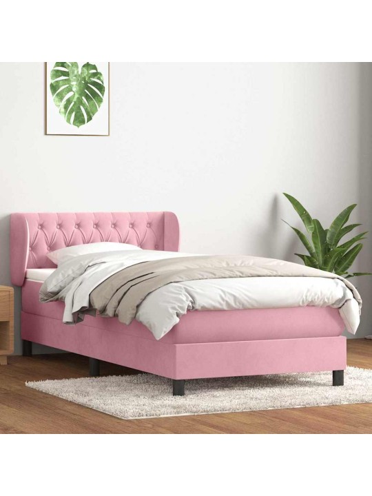 BOX VEDRUVOODI MADRATSIGA ROOSA 100X220 CM SAMET