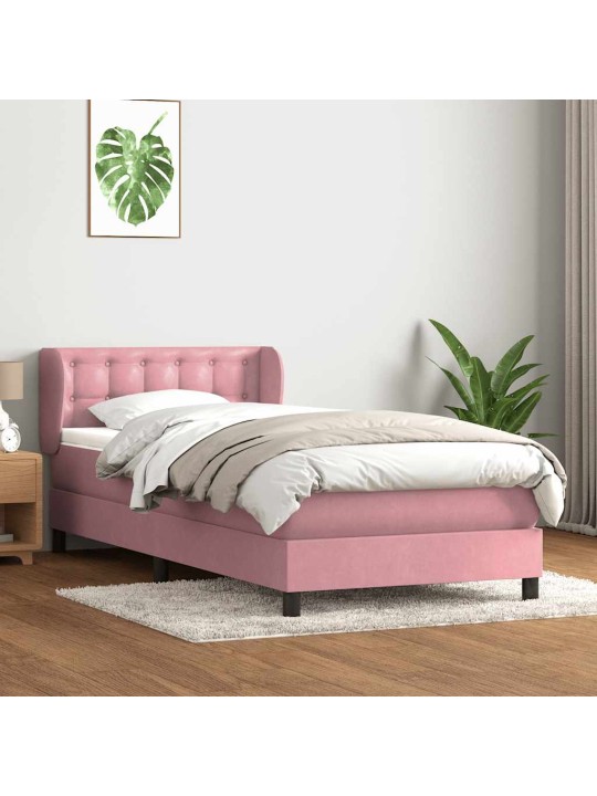 BOX VEDRUVOODI MADRATSIGA ROOSA 100X220 CM SAMET
