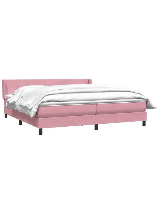 BOX VEDRUVOODI MADRATSIGA ROOSA 200X210 CM SAMET