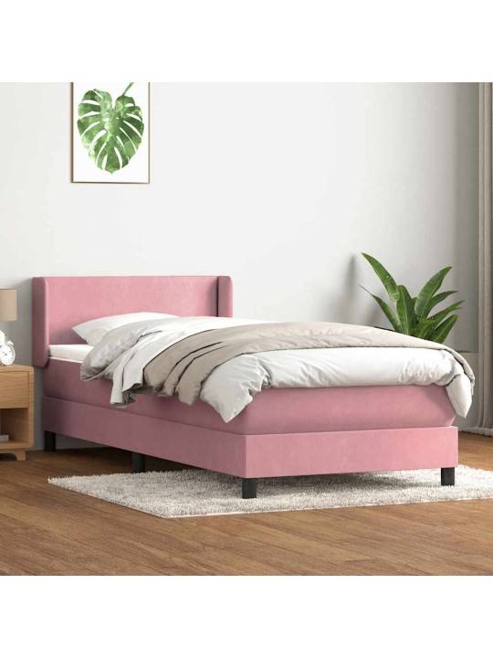 BOX VEDRUVOODI MADRATSIGA ROOSA 100X220 CM SAMET