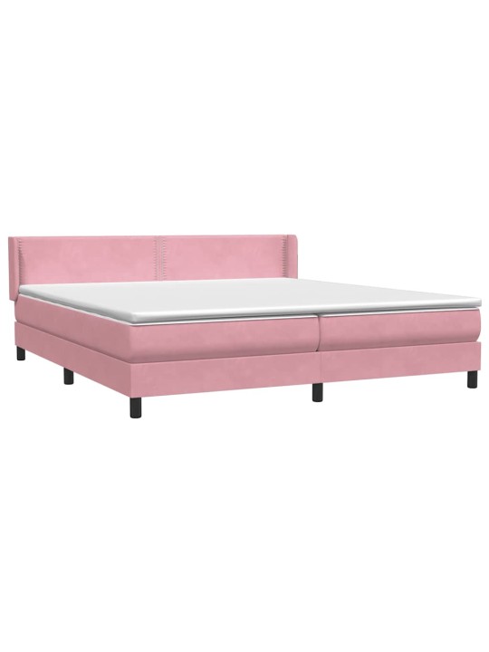 BOX VEDRUVOODI MADRATSIGA ROOSA 200X210 CM SAMET