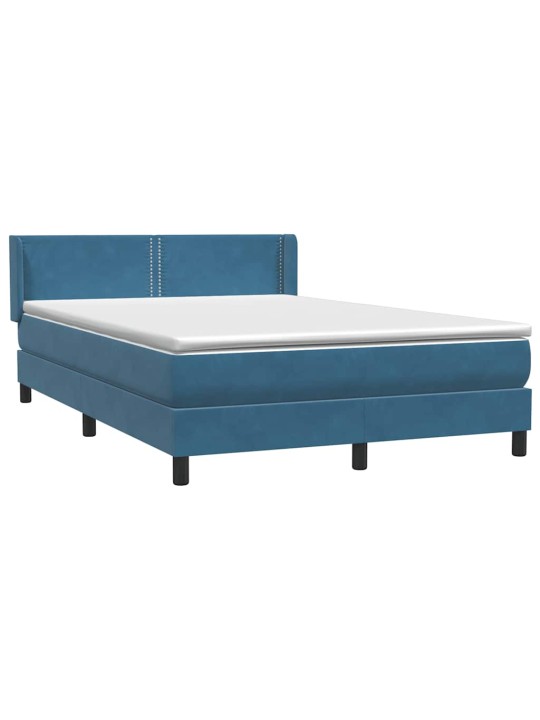 BOX VEDRUVOODI MADRATSIGA TUMESININE 140X220 CM SAMET