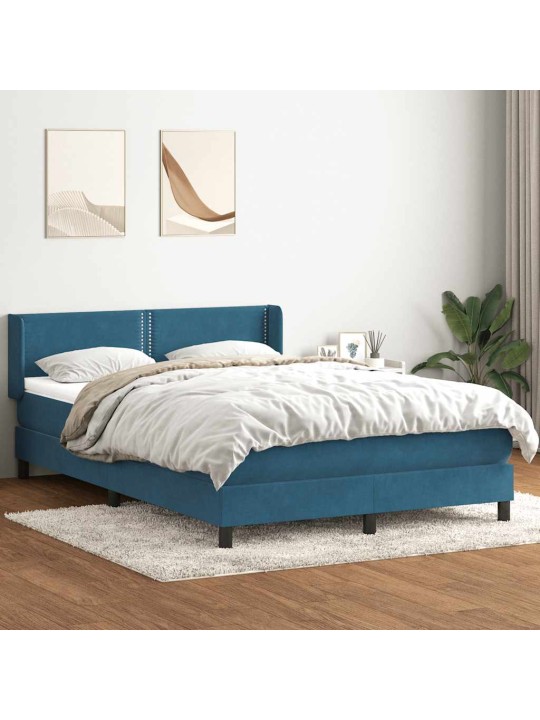 BOX VEDRUVOODI MADRATSIGA TUMESININE 140X220 CM SAMET