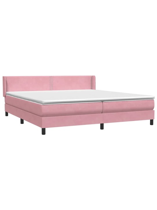BOX VEDRUVOODI MADRATSIGA ROOSA 180X220 CM SAMET