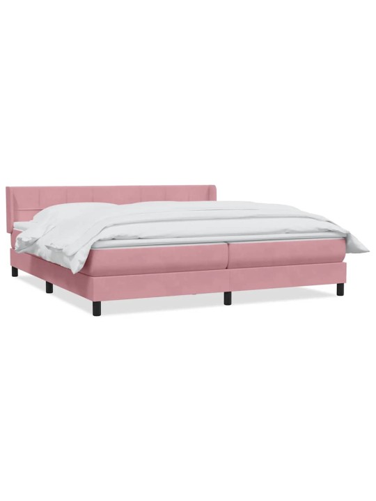 BOX VEDRUVOODI MADRATSIGA ROOSA 200X210 CM SAMET