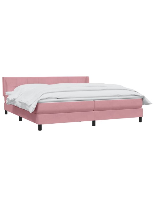 BOX VEDRUVOODI MADRATSIGA ROOSA 200X210 CM SAMET