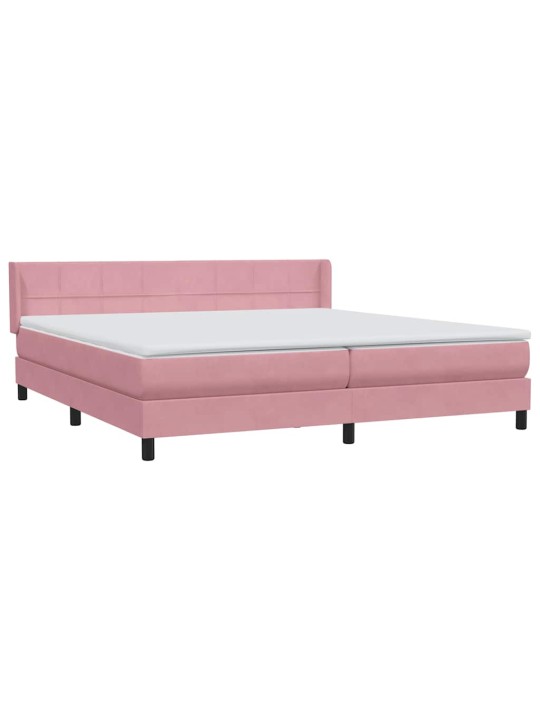 BOX VEDRUVOODI MADRATSIGA ROOSA 200X210 CM SAMET