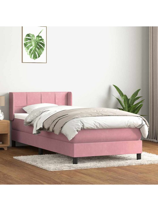 BOX VEDRUVOODI MADRATSIGA ROOSA 100X220 CM SAMET