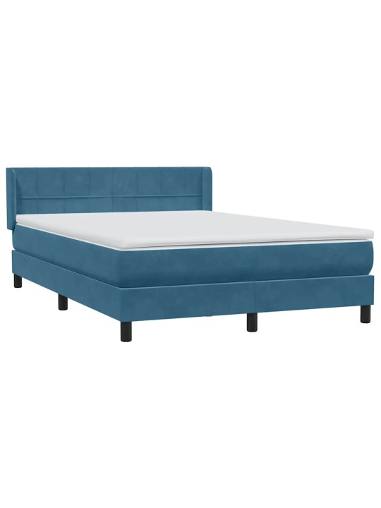BOX VEDRUVOODI MADRATSIGA TUMESININE 140X220 CM SAMET