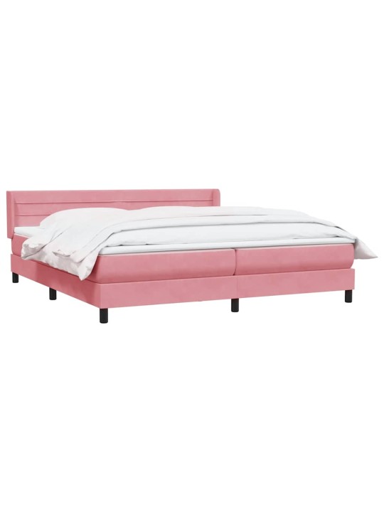 BOX VEDRUVOODI MADRATSIGA ROOSA 200X210 CM SAMET
