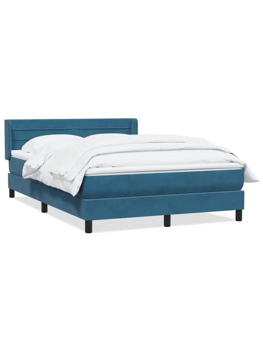 BOX VEDRUVOODI MADRATSIGA TUMESININE 140X220 CM SAMET