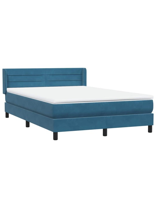 BOX VEDRUVOODI MADRATSIGA TUMESININE 140X220 CM SAMET