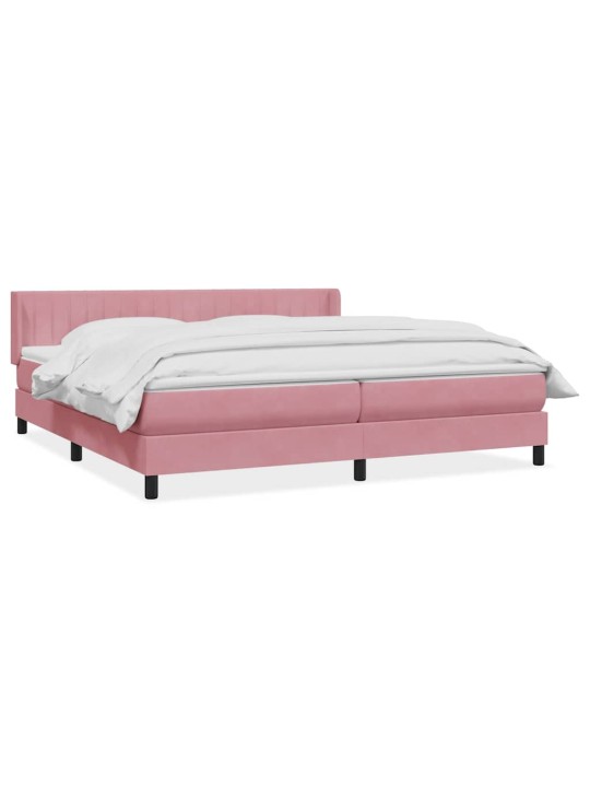 BOX VEDRUVOODI MADRATSIGA ROOSA 200X210 CM SAMET