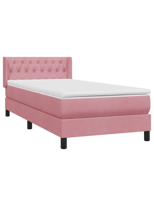 BOX VEDRUVOODI MADRATSIGA ROOSA 100X220 CM SAMET